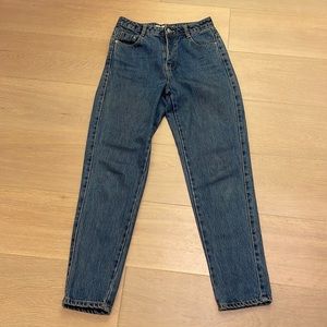Zara high waisted blue jeans